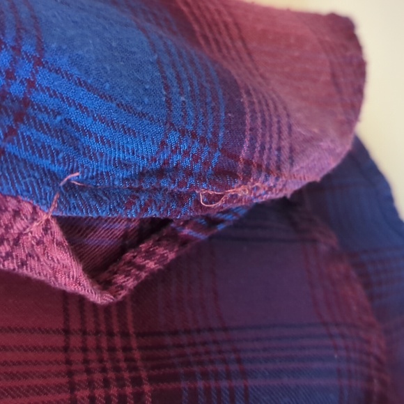 Lucky Brand plaid button-up collared pullover shirt small - Picture 6 of 8